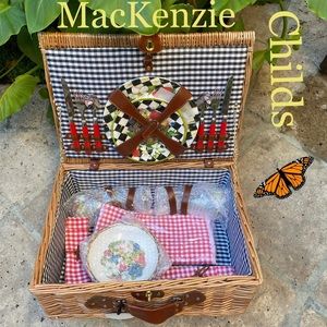 NWT- MacKenzie-Childs Picnic Basket